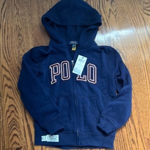 NWT boys polo Ralph Lauren hoodie size 7